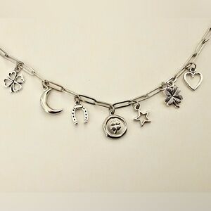 Silver Lucky Charm Necklace